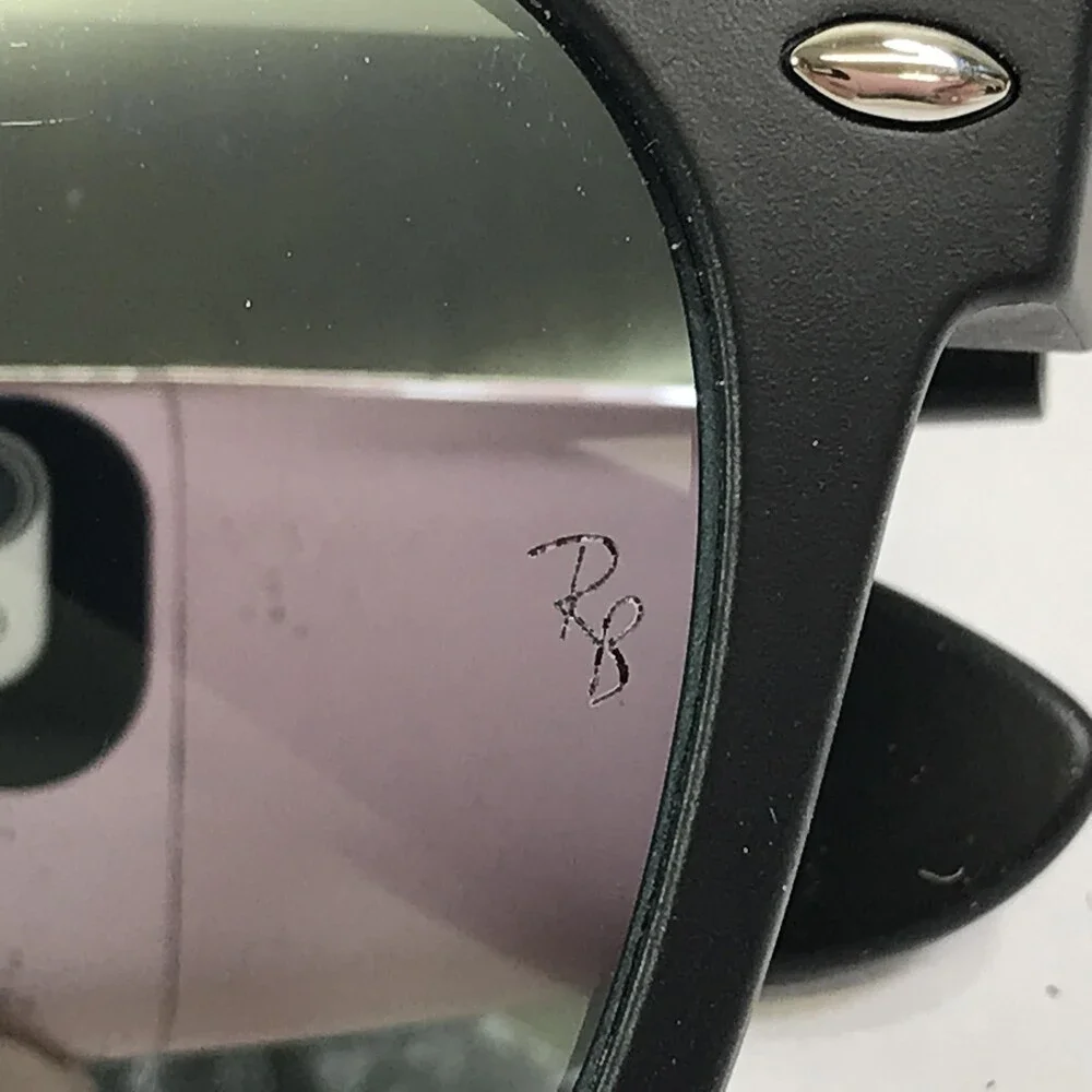 Ray-Ban Sunglasses RB2132 NEW WAYFARER 622/30 Matte Black w/ Silver Flash 55 mm